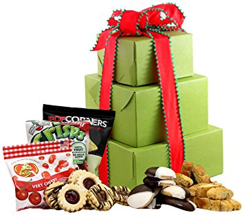 LARGE - Gluten Free Palace Holiday Delight Gluten Free Gift Tower, Gourmet Gift Baskets, Gourmet Gifts, Gourmet Gift Set, Holiday Gift Baskets