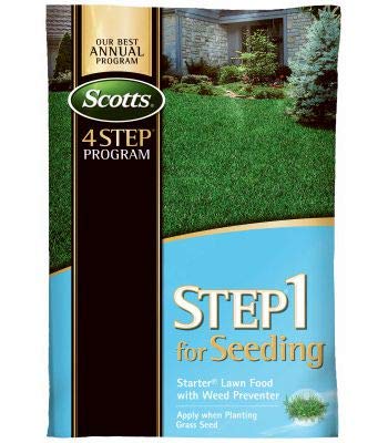 Scotts Preventer, 21-22-4, 21.52-Pound 36905 LawnPro Step 1 for Seeding Starter Lawn Food with Weed Pr