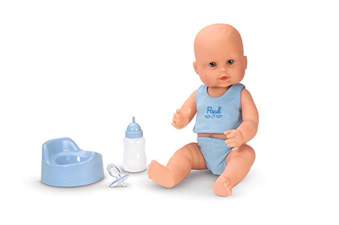 Corolle Les Classiques Special Feature 14" Baby Doll (Paul Drink-and-Wet Bath Baby)