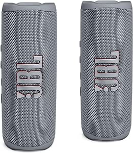 JBL Flip 6 Waterproof Portable Bluetooth Speaker - Pair (Gray)