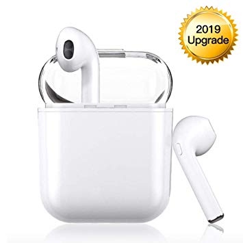 Bluetooth Headphones, Wireless Bluetooth Headphones, Noise Reduction TWS Bluetooth Headphone with Mic HIFI Stereo Sound, Waterproof Mini Earbuds with Portable Charging Box for all smartphone