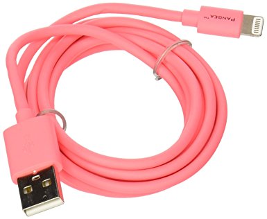 Pangea Apple-Certified Lightning Cable  5 Foot  for iPhone 6, iPhone 6 Plus, iPhone 5 (5/5S/5C), iPad Air, iPad Mini with Retina, iPad (4th gen), iPad Mini, iPod touch (5th gen), and iPod Nano (7th gen)  Pink.