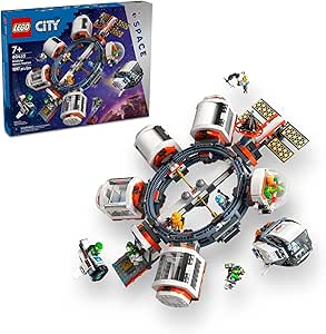 LEGO City Modular Space Station STEM Toy, Modular Exploration Science Toy with 6 Astronaut Minifigures, Gifts for Boys, Girls, and Kids Ages 7 and Up, Building Toy for Kids, 60433