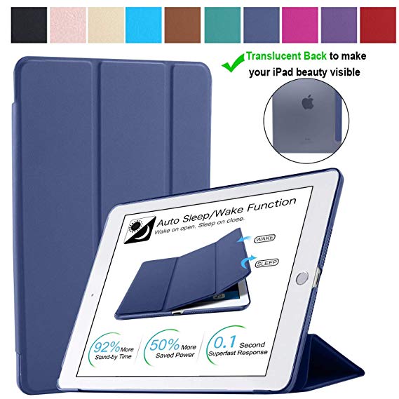 DuraSafe Cases for iPad PRO 10.5 Inch 2017 / Air 3 (3rd Gen) 10.5 Inch 2019 [ A1701 A1709 A2152 A2123 A2153 A2154 ] Smart Cover – Navy Blue (UltraSlim)