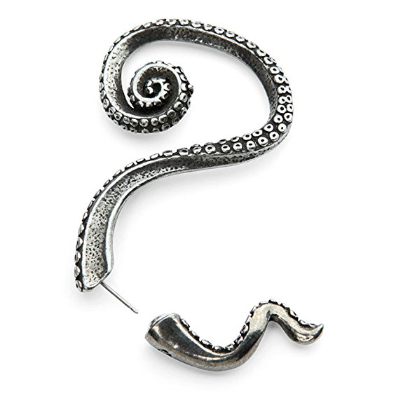 Silver Phantom Jewelry Women's Octopus Tentacle Ear Cuff Wrap Earring