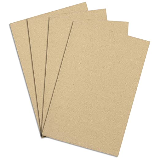 uxcell Corrugated Cardboard Filler Insert Sheet Pads 3-Layer 3mm x 10-Inch x 14-Inch for Packing, Mailing, and Crafts 4pcs