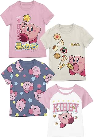 Kirby Youth Girls 4 Pack Tee