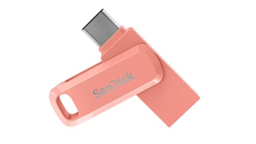 SanDisk Ultra Dual Drive Go Type C Flash Drive, Peach, 512GB, 5Y