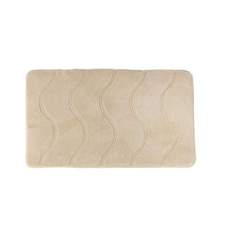 Duck River Textiles Solenne Memory Foam Bath Mat In Beige, 21 X 34 Inch , Solid