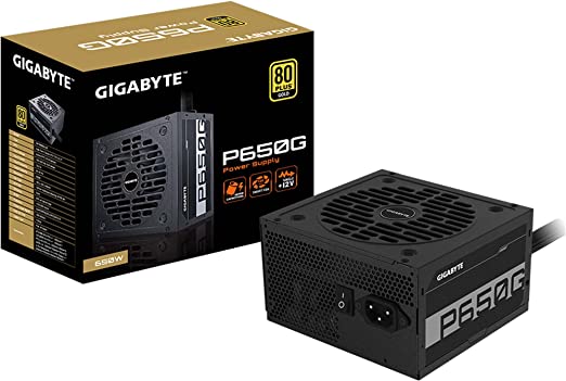 GIGABYTE GP-P650G 650W 80 Plus Gold Certified Power Supply