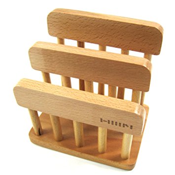 New Wooden Dual Cutting Board Rack Chopping Board Organizer Stand Holder Kitchen