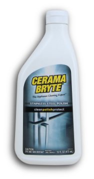 Cerama Bryte - Stainless Steel Cleaning Polish with Mineral Oil Polishes and Protects Steel Surfaces - 16 oz