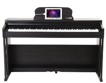 The ONE Smart Piano 88-Key Home Digital Piano Grand Graded Action Upright Piano - Matte Black