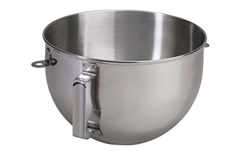 KitchenAid 5qt Polished Stainless Steel Mixer Bowl with Flat Handle