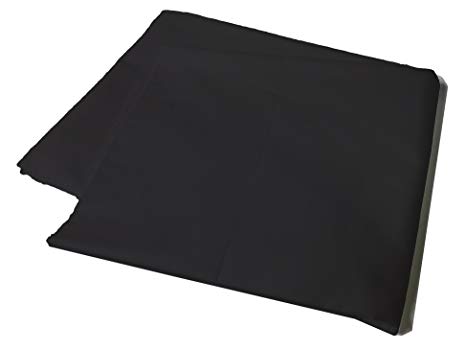 Body Pillow Cover Pillowcase, 400 Thread Count, 100% Cotton, 20 x 54 Non-Zippered Enclosure, 6 Colors Available (Black)