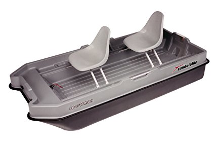 Sun Dolphin Sportsman Fishing Boat (Gray/Black, 8.6-Feet)