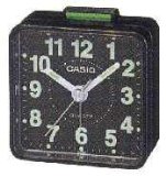 CASIO TQ140 Travel Alarm Clock - Black Discontinued by Manufacturer
