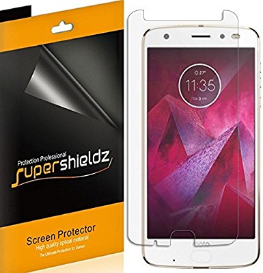 [6-Pack] Supershieldz For Motorola "Moto Z2 Force" Edition / "Moto Z Force Edition (2nd Gen)" Screen Protector, Anti-Bubble High Definition Clear Shield   Lifetime Replacements Warranty