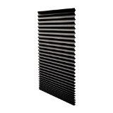 Quick Fix Blackout Pleated Paper Shade Black 48 x 72 6 Pack