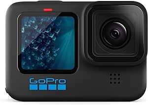 GoPro HERO11 Black - Waterproof Action Camera with 5.3K60 Ultra HD Video, 27MP Photos, 1/1.9" Image Sensor, Live Streaming, Webcam, Stabilization