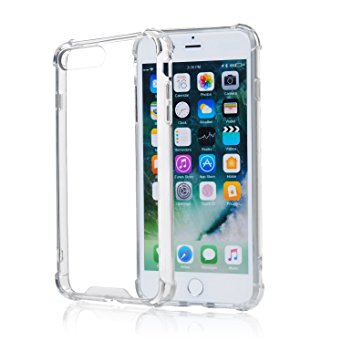 MoMoCity 1 iPhone 7 Plus Case, TPU Bumper with Crystal Clear PC Back Drop Protection Shock Absorption Technology for iPhone 7 Plus Phone