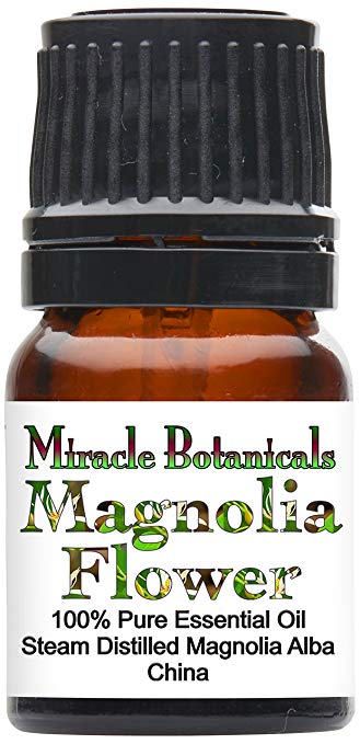 Miracle Botanicals Magnolia Flower Essential Oil - 100% Pure Magnolia Alba - Therapeutic Grade - 2.5ml