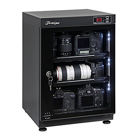 HFS 68L Digital Control dehumidify dry cabinet box Lens Camera equipment storage