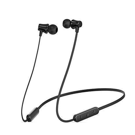 SoundPEATS Bluetooth Headphones Wireless Earbuds 4.1 Magnetic Bluetooth Earphones Lightweight Earbuds With Mic for In-Ear Earphones Sports(8 Hours Play Time, Noise Cancelling, Sweatproof)