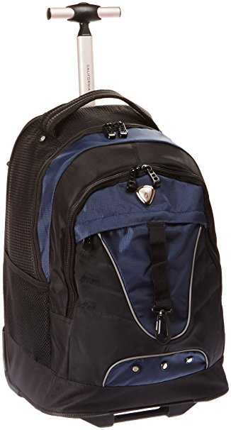 CalPak Night Vision 18-inch Rolling Multi-compartment Backpack