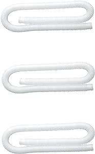 Intex 1.25 Inch Diameter Accessory Pool Pump Replacement Hose 59In Long (3 Pack)