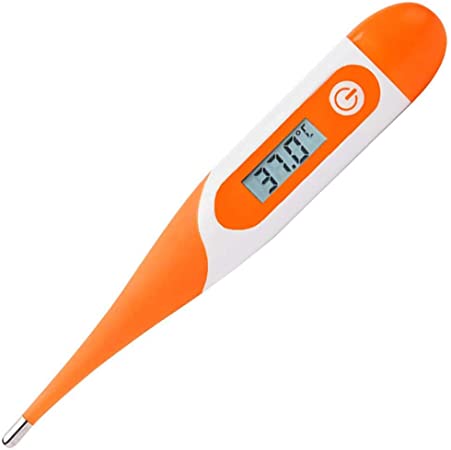 Pretty Comy Digital Thermometer Soft Head Digital Thermometer Accurate and Fast Readingsral Temperature Thermometer for Fever, Rectal & Underarm for Baby/Adult