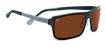 Serengeti Duccio Sunglasses, Crystal Dark Charcoal Frame, Polar PhD Drivers Lens