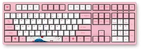 AKKO 3108 V2 108 Key PBT Keycap Akko Pink Switch Type-C Wired Mechanical Gaming Keyboard (Cherry Pink Switch)