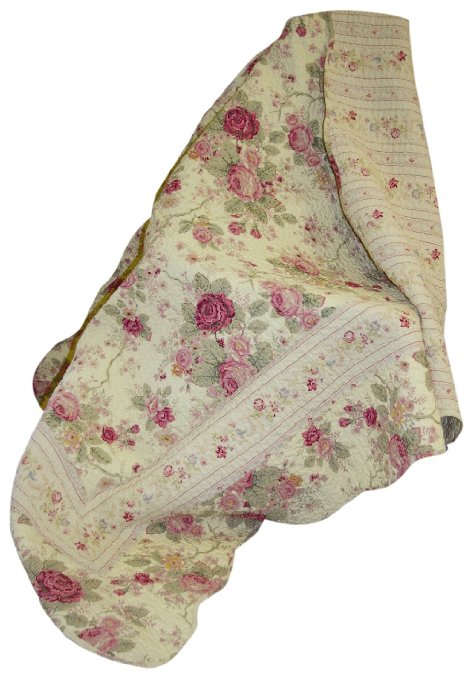 Greenland Home Antique Rose Quilted Patchwork Throw