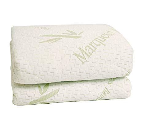 MARQUESS Bamboo Mattress Protector-Breathable, Comfortable Mattress Pad, Deep Pocket Cover with 10 Years Warranty-Queen Size