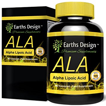 Alpha Lipoic Acid, ALA is a Powerful Antioxidant that Destroys Free Radicals, It Increases Glucose & Creatine Absorption in Muscles During Workouts, Increases Your Pump & Burns Fat, 250mg, 90 Capsules