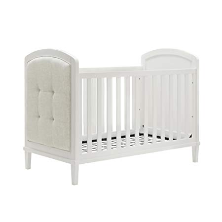Baby Relax Senna 3-in-1 Upholstered Crib, White