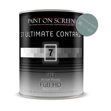 Paint On Screen Projection / Projector Screen Paint - S1 Ultimate Contrast-Gallon G007