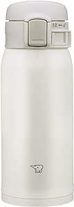 Zojirushi SMSR36EWA Stainless Mug, 12-Ounce, White