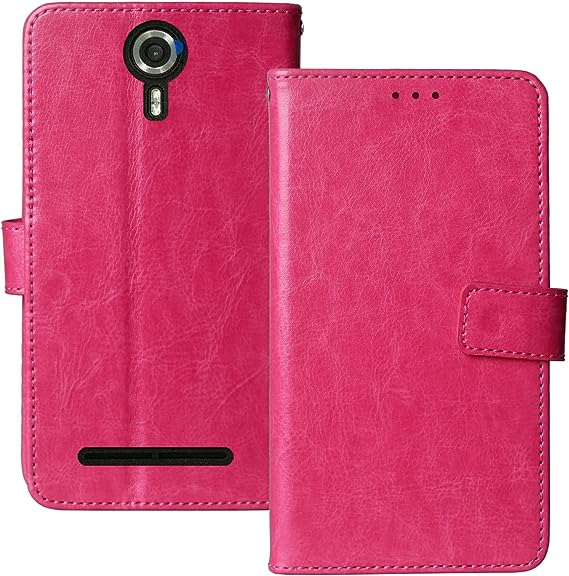 Lankashi Stand Premium Retro Business Flip Leather Case Protector Bumper for Unimax UMX U693CL Assurancewireless TPU Silicone Protection Phone Cover Skin Folio Book Card Slot Wallet Magnetic（Rose）