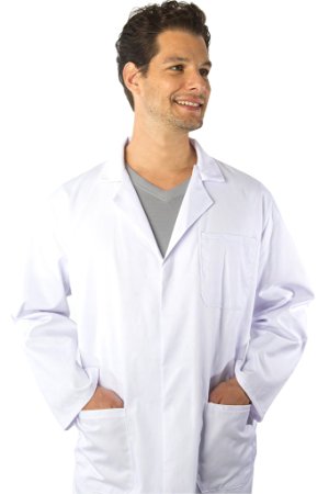 Dr. James 100% Cotton Superior Quality Unisex White Lab Coat US-03-S