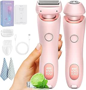 Modira Shaver, Modira Mermaid Shaver, Waterproof Electric Razor for Women, 2 in 1 Electric Shaver Razors for Women, Women Electric Shaver, Women'S Bikini Trimmers, Ipx7 Waterproof Wet & Dry (Pink)