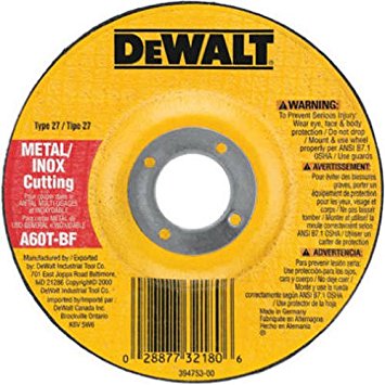 DEWALT DW8424 Thin Cutting Wheel, 4-1/2-Inch x .045-Inch x 7/8-Inch