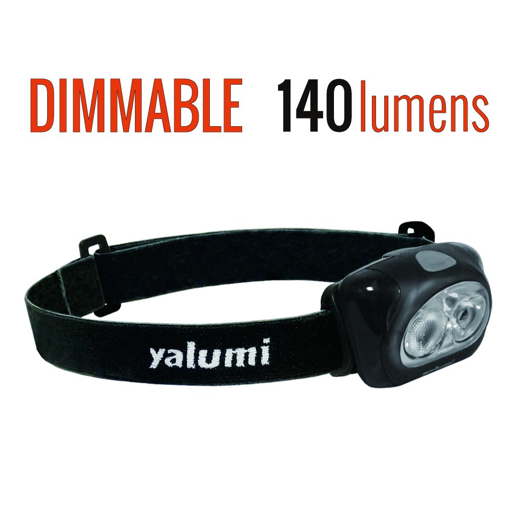 Yalumi LED Headlamp Spark Professional 120-lumen Floodlight90-lumen Spotlight Whitered Night Vision Electronic WideNarrow beam angle switching Less than 28 oz