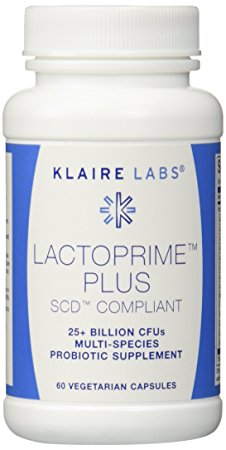 Klaire Labs Lactoprime Plus Scd Compliant Vegetarian Capsules, 60 Count