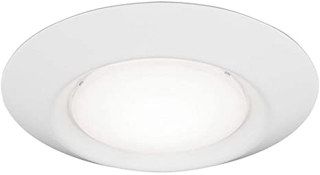 Sea Gull Lighting 14520S-15 Traverse LED Lyte 6in Traverse-Lyte Round T24 3000K 90CRI White Hanging Modern Light Fixture, White Finish