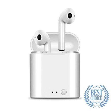 True Wireless Bluetooth 5.0 Headphones,in-Ear Wireless Earbuds Stereo Bluetooth Headset with Microphone IPX5 Anti-Sweat Sports Earbuds,Earphones Compatible with Apple,Airpods,Android,iPhone,Samsung