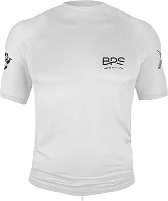 BPS New Zealand Swim Shirts for Men with UV Protection Short Sleeve and Long Sleeve Rash Guard Swimming Surfing Fishing Shirt