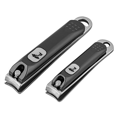Stainless Steel Nail Clipper Set by ToiletTree Products. Lifetime Replacement Guarantee