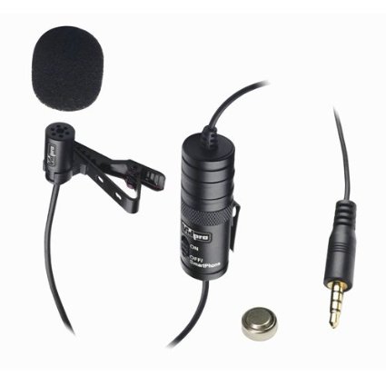 Canon VIXIA HF R52 Camcorder External Microphone Vidpro XM-L Wired Lavalier microphone - 20' Audio Cable - Transducer type: Electret Condenser